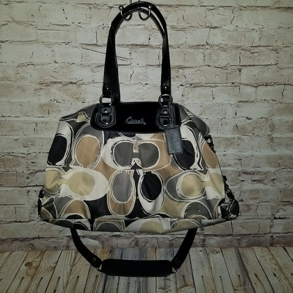 Coach Handbags - COACH Large Satin Satchel Handbag Purse